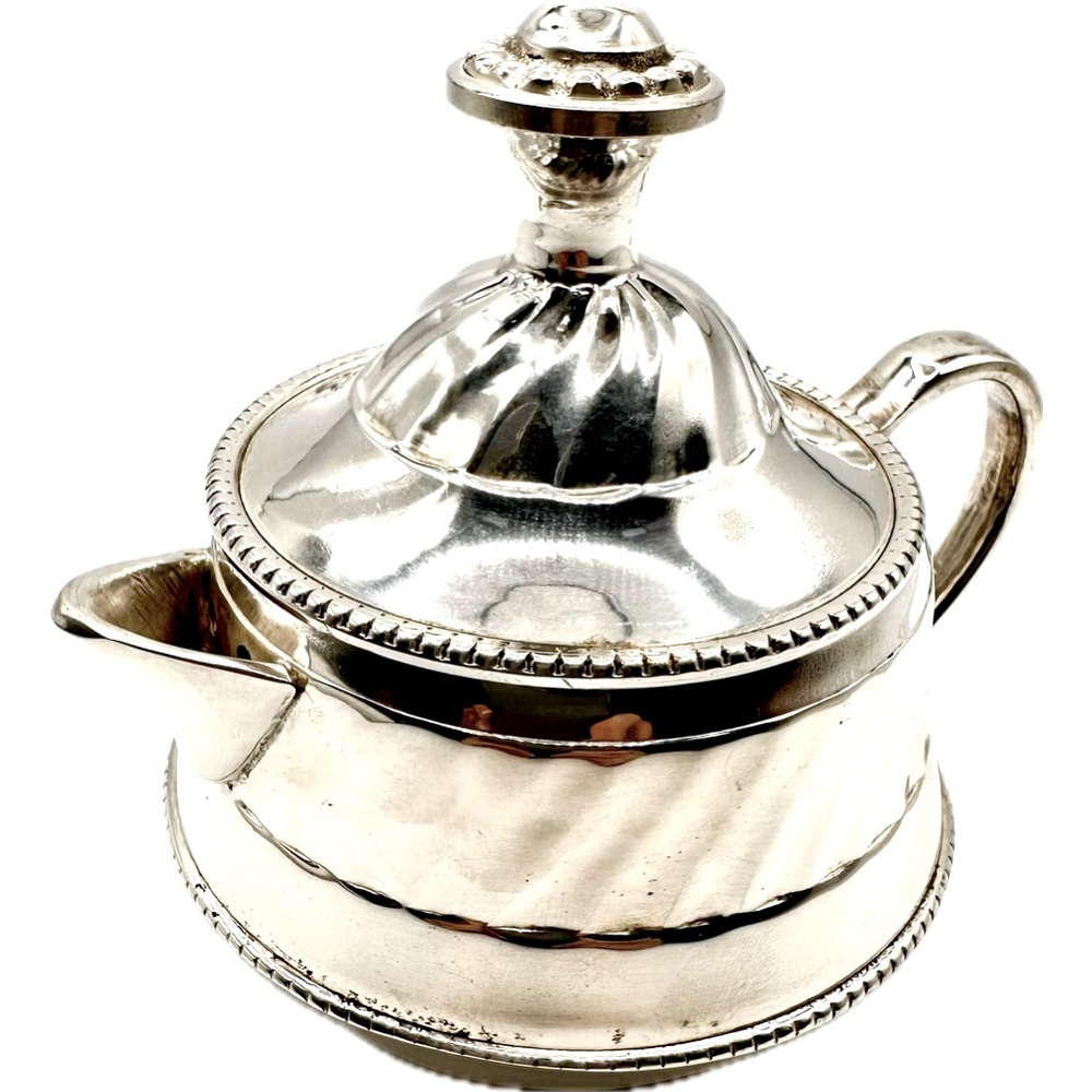 Adorable Small Antique Silver Tone Creamer, Good Preowned Vintage Condition